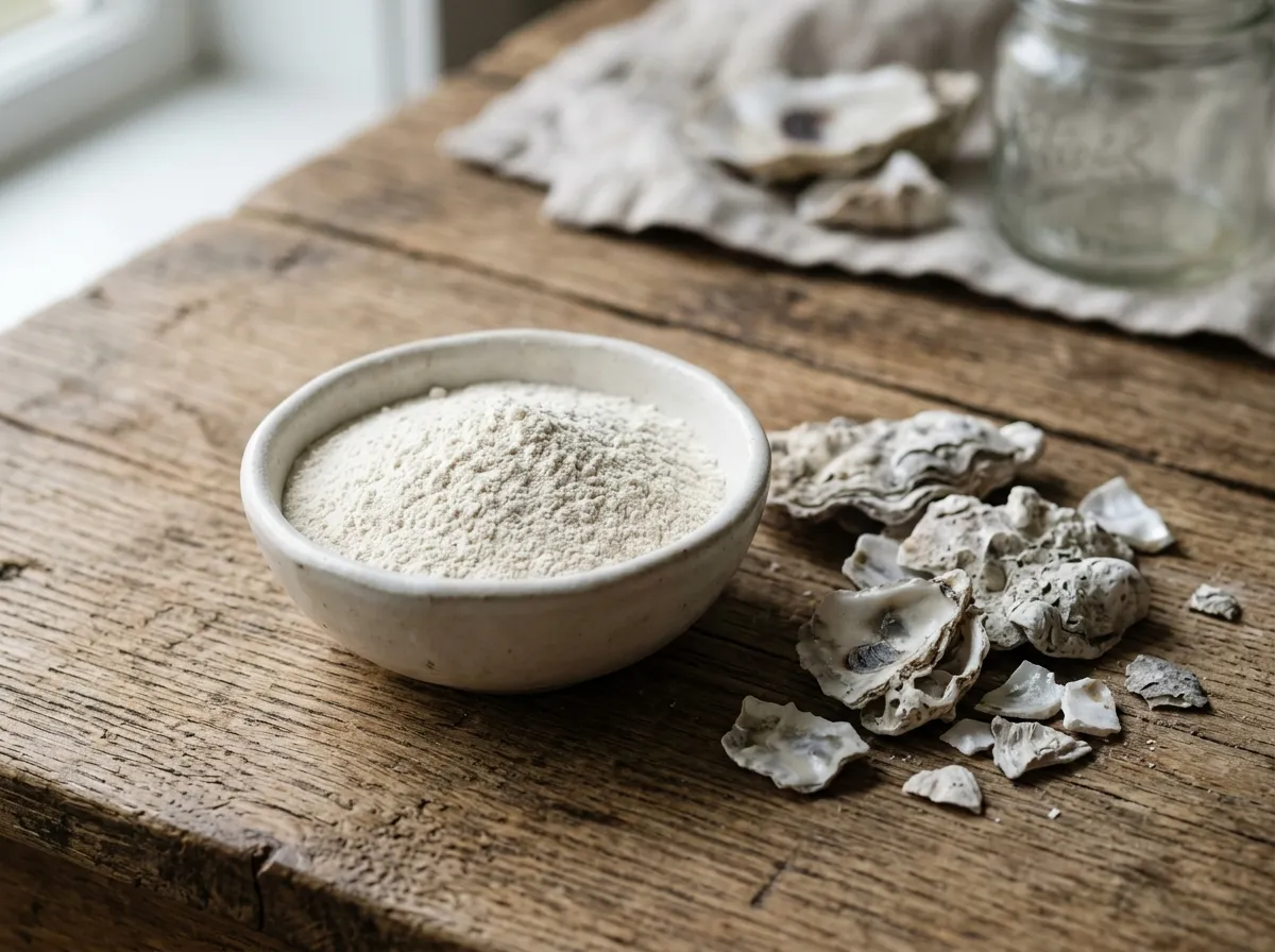 Fine milled oyster shell powder